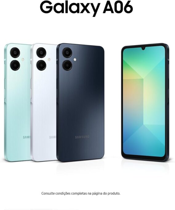Smartphone Samsung Galaxy A06 128GB, 4GB RAM, Processador Octa-Core, Bateria de 5000mAh, Tela Infinita de 6.7", Câmera Traseira Dupla, Dual Chip: Guia Completo do Celular Mais Vendido na Amazon 2025