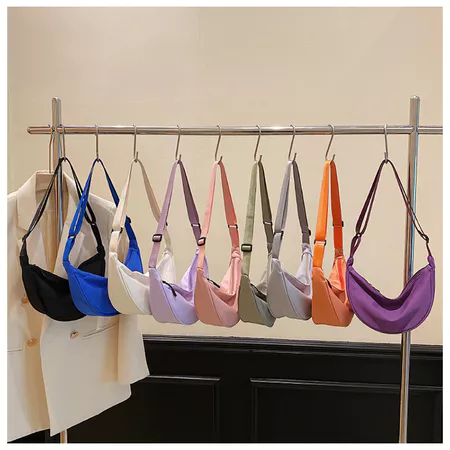 Moda Nylon Dumpling Bolsa Leve Carteira De Um Ombro Multifuncional